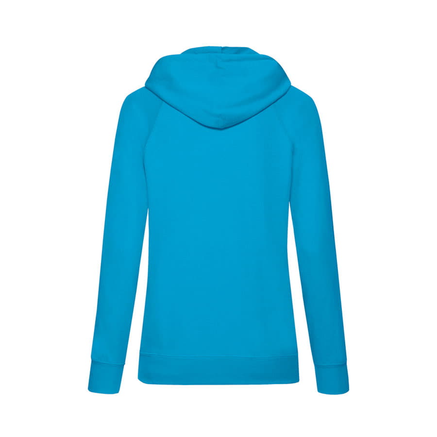 Толстовка женская без начеса LIGHTWEIGH HOODED SWEAT 240, голубой лазурный-4