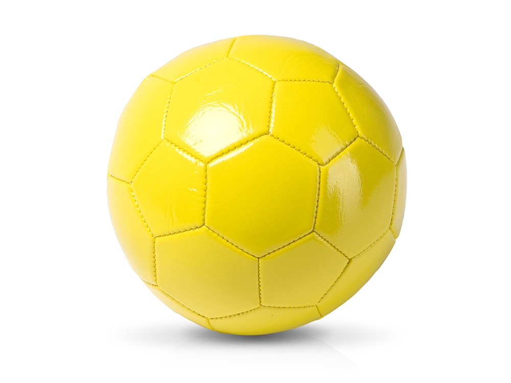 Футбольный мяч FABIO 1-го размера из искусственной кожи, желтый-0