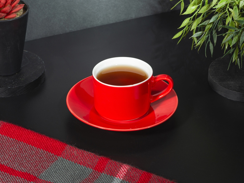 Чайная пара прямой формы Phyto, 250мл, красный-5