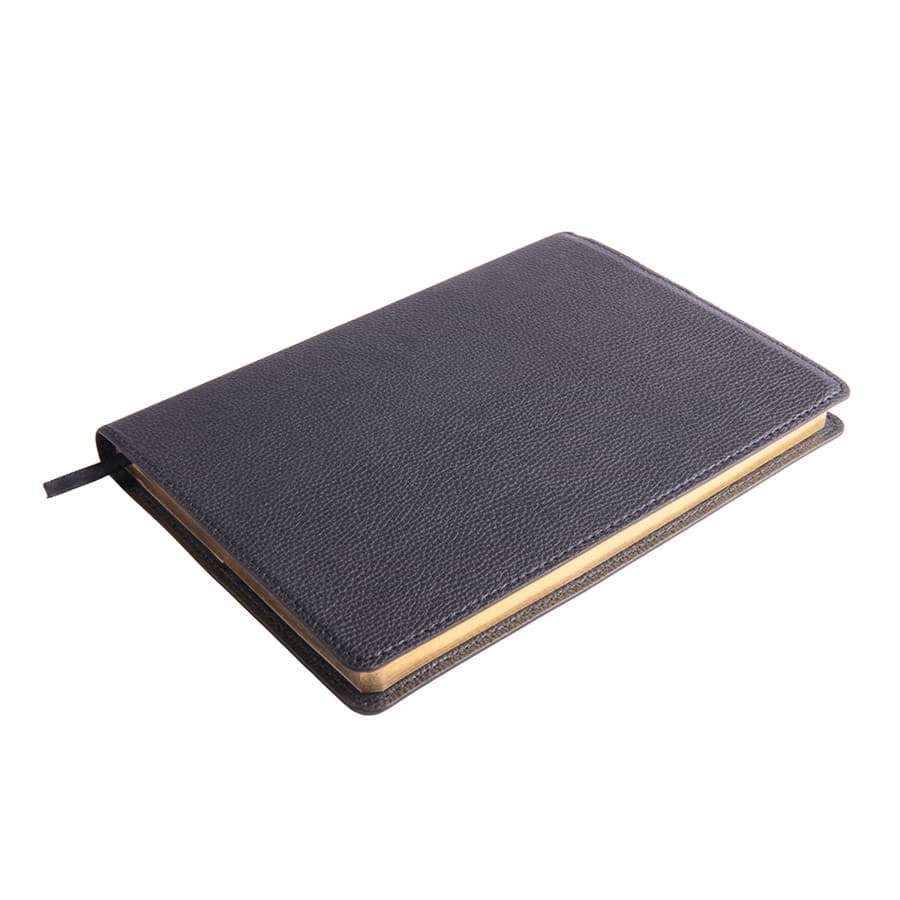 Ежедневник недатированный портфолио Mark, формат А5,  в линейку, черный-3