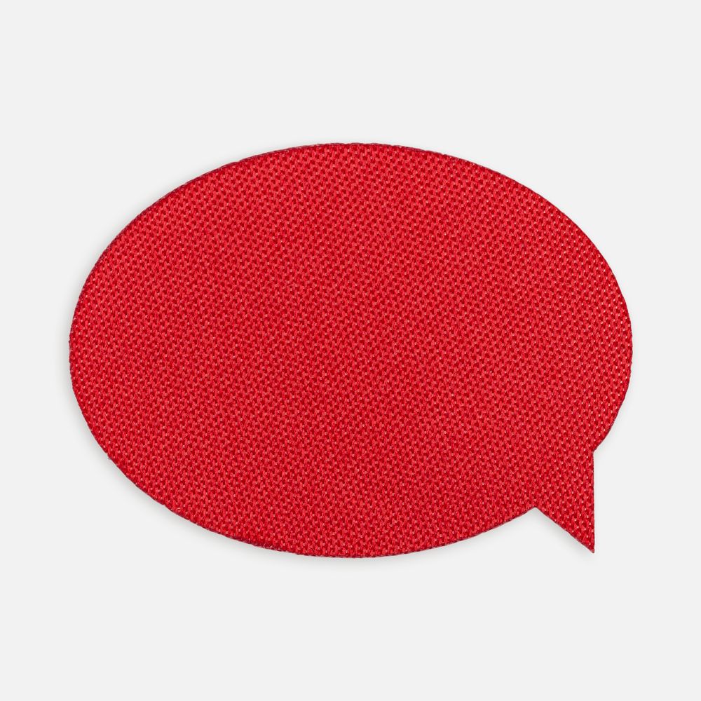 Наклейка тканевая Lunga Bubble, M, красная-0