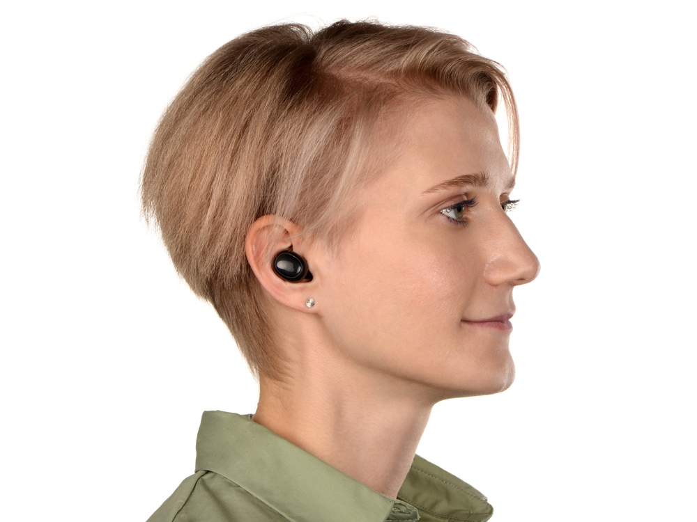 Беспроводные наушники TWS в кейсе Volts. Evolt, черный, пластик-12