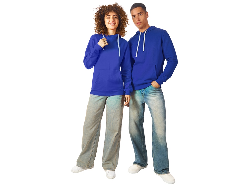 Толстовка унисекс Stream с капюшоном, классический синий-5