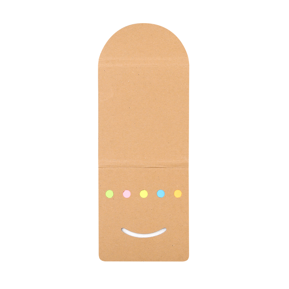 Набор цветных бумажных стикеров Smiler, Светло-коричневый-3