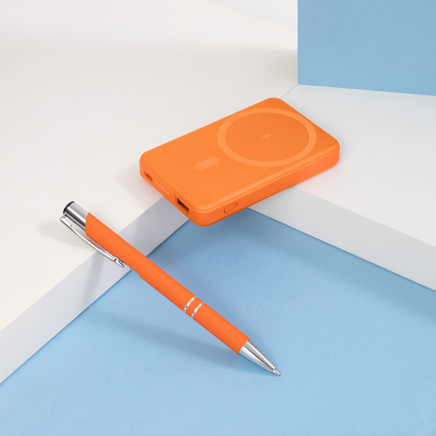 Шариковая ручка Альфа (Alpha), оранжевая-9