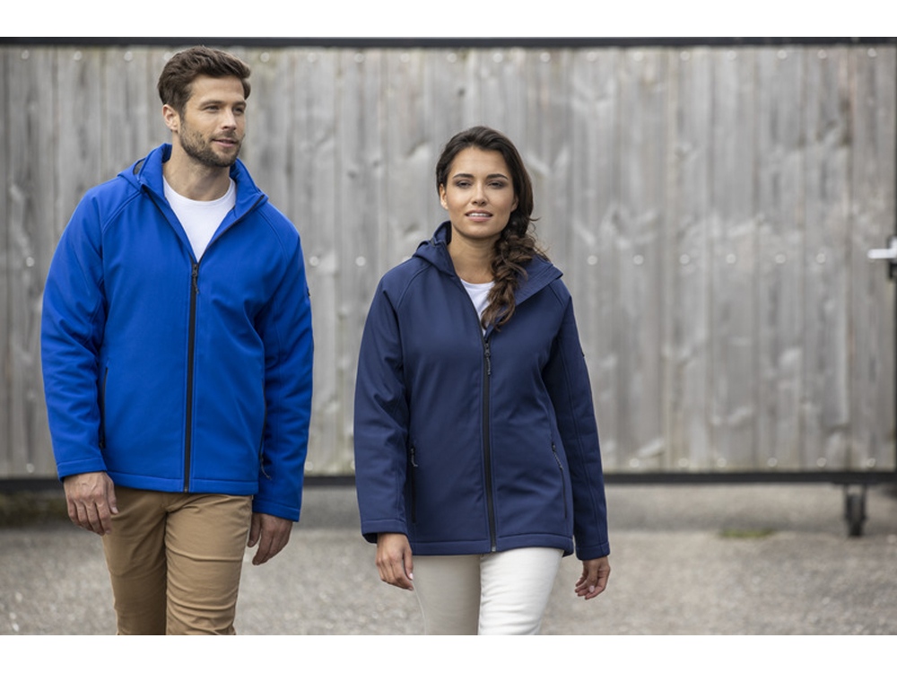 Notus женская утепленная куртка из софтшелла - сплошной черный-4