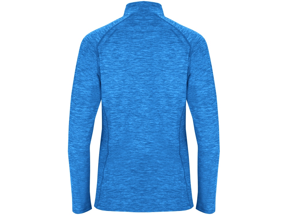 Толстовка с воротом на молнии женская Melbourne, меланжевый королевский синий-1