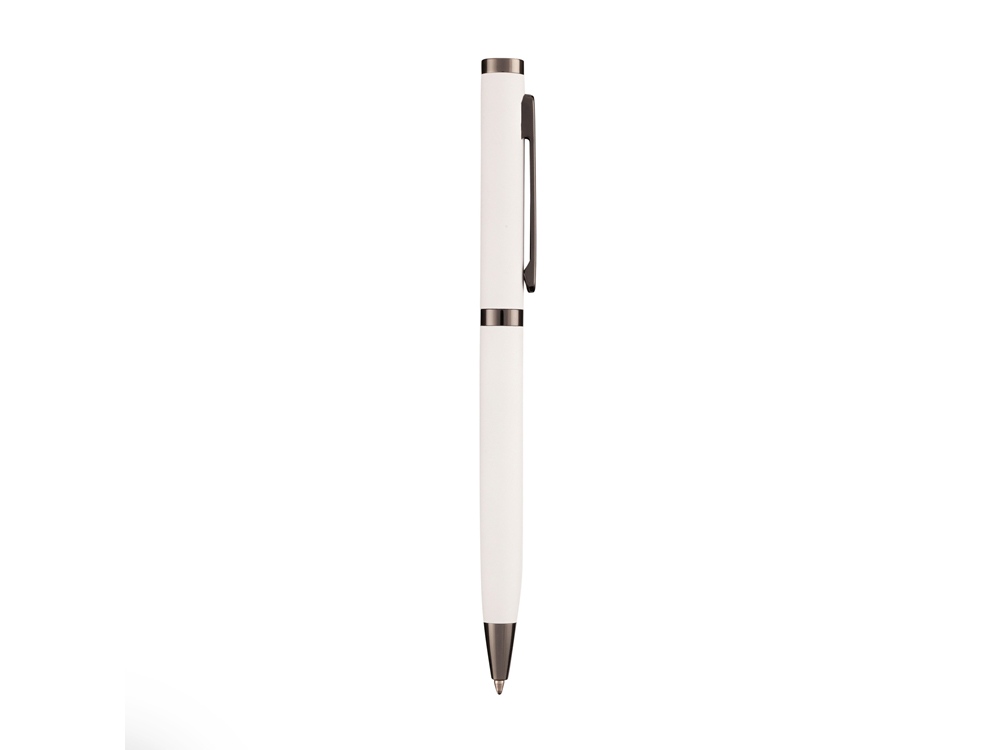 Ручка Firenze шариковая автоматическая софт-тач, белая-3