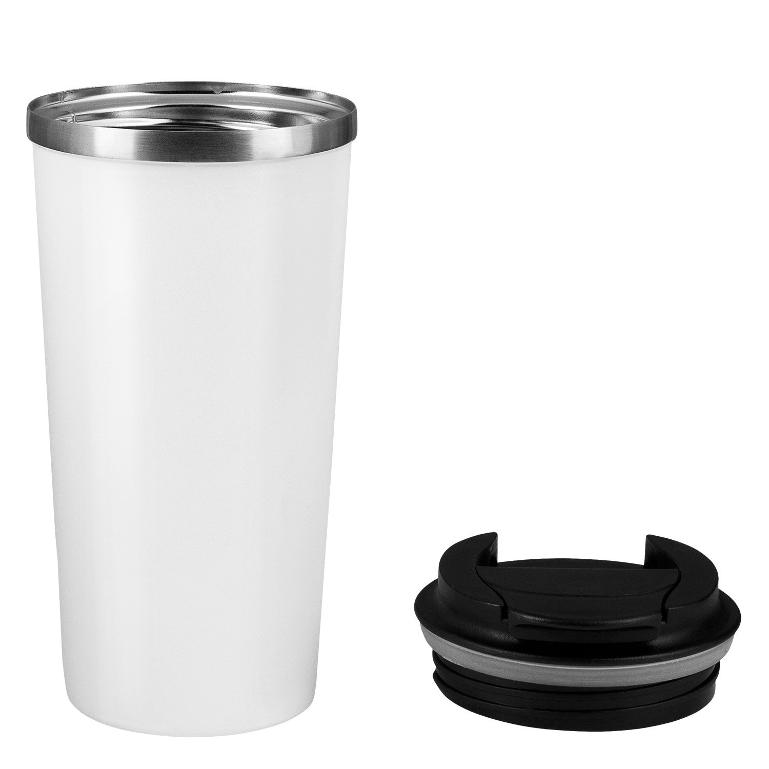 Термокружка вакуумная Палермо (Palermo), белая, гладкое покрытие-3