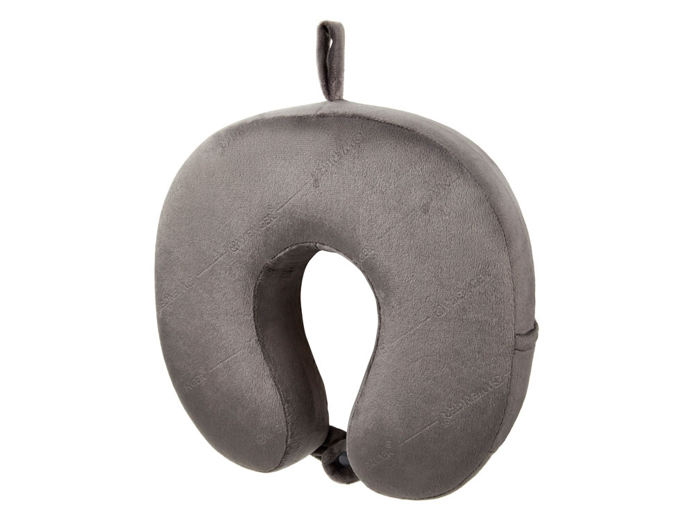 Подушка для самолета WENGER, с эффектом памяти, серая, флис-0