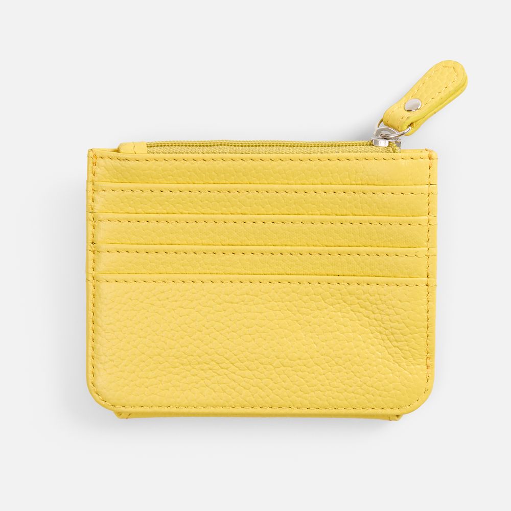 Картхолдер на молнии Unison, желтый-3