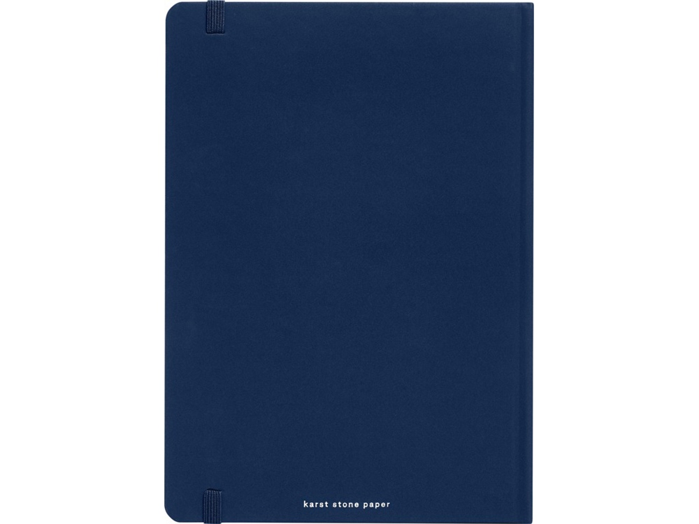 Блокнот в твердом переплете Karst формата A5, темно-синий-2