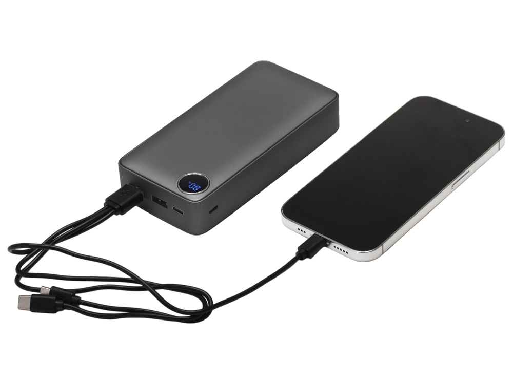 Внешний аккумулятор Mild Pro c быстрой зарядкой QC/PD, 20 000 mAh, серый-1