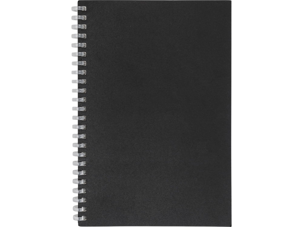 Блокнот на мягкой спирали А5 Sahara, 60 листов 70 гр/м2, черный-2