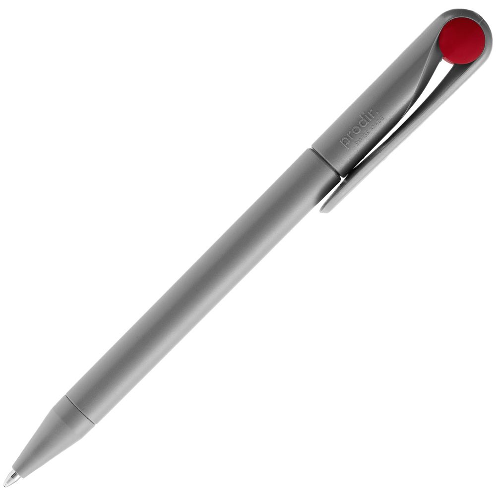 Ручка шариковая Prodir DS1 TMM Dot, серая с красным-3