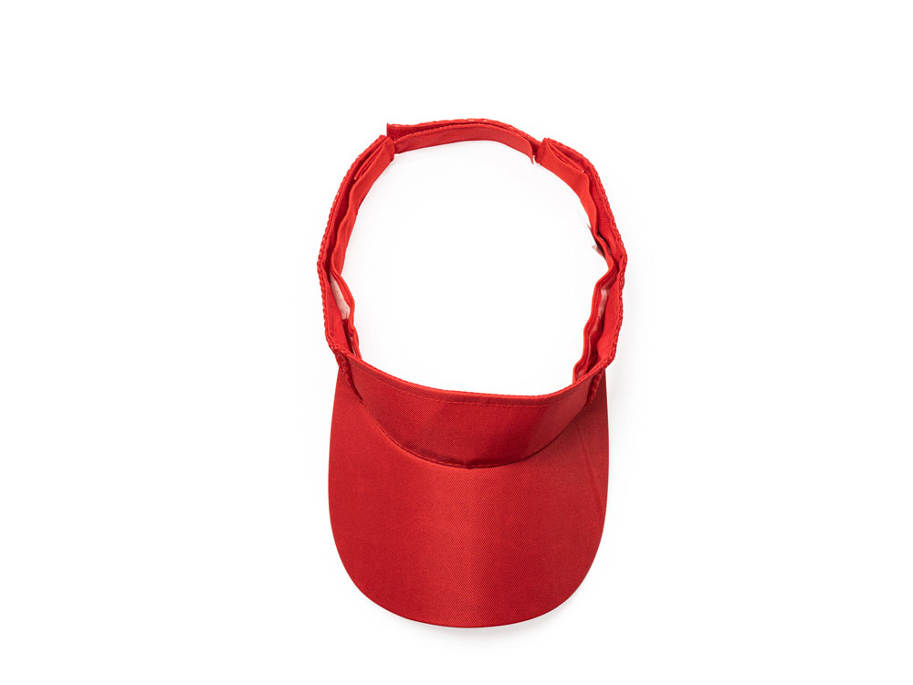 Козырек WIZER из мягкой микрофибры, красный-3