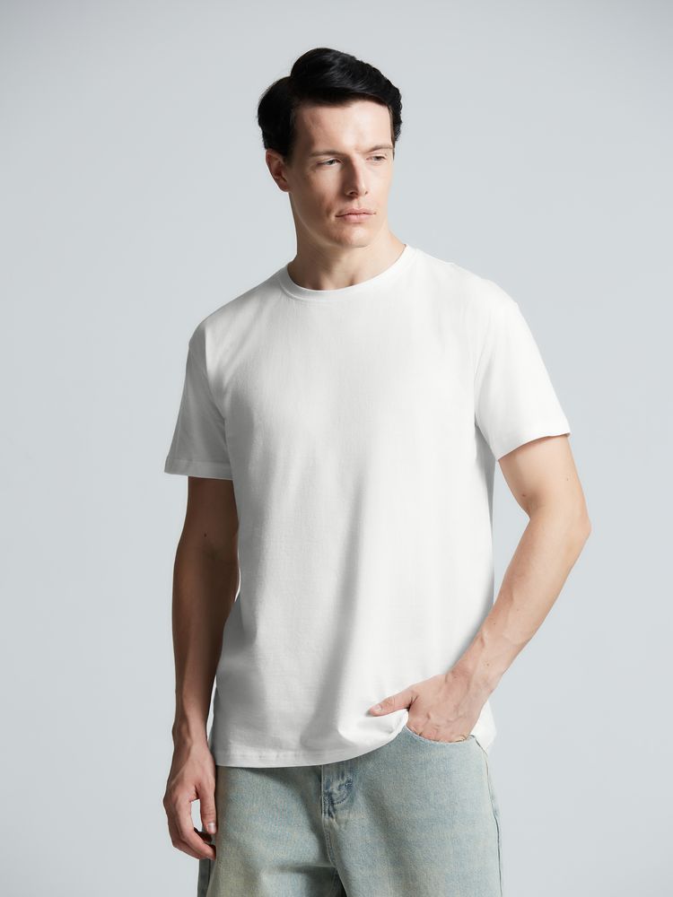 Футболка унисекс T-Bolka 160, белая (белоснежная)-5