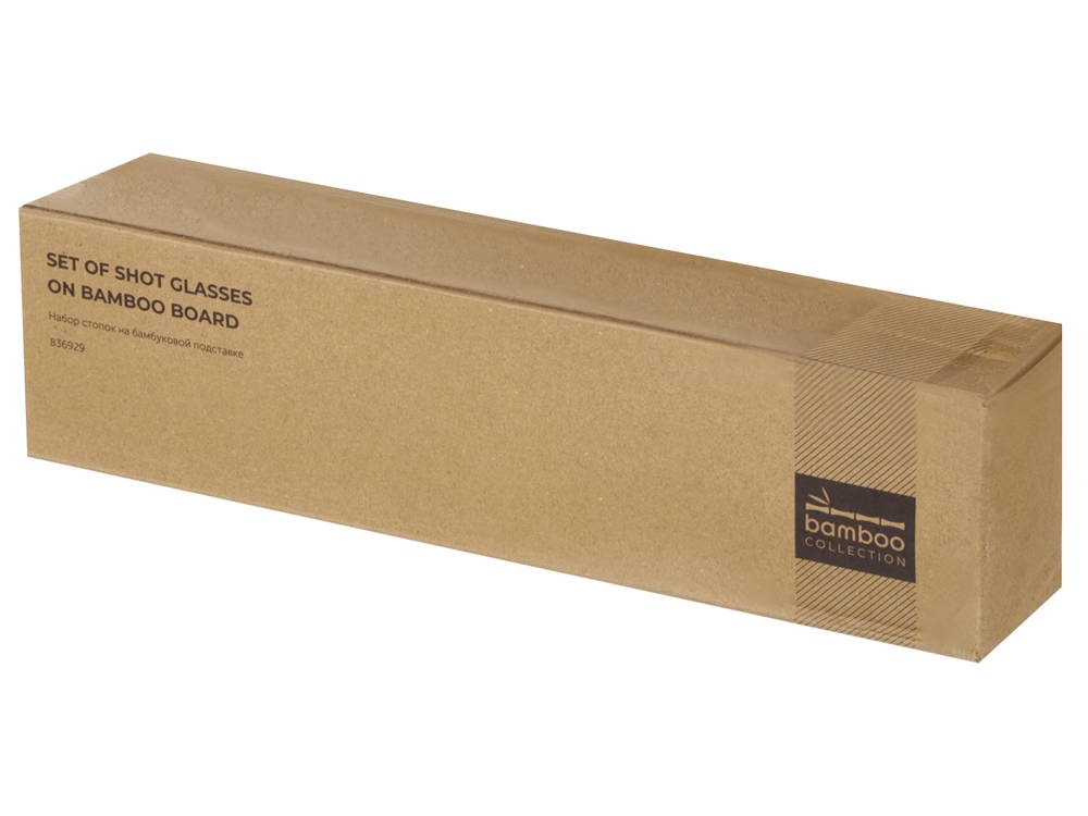 Набор стопок на бамбуковой подставке Shots-4