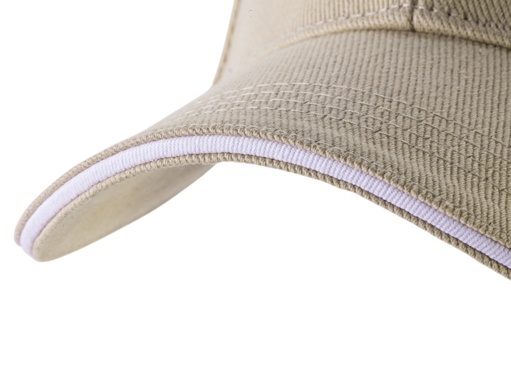 Бейсболка Cancun, песочный/белый-7