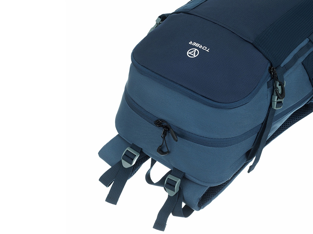 Туристический рюкзак TORBER КЕМПИНГ, синий, полиэстер, 31 х 51 х 14 см-6