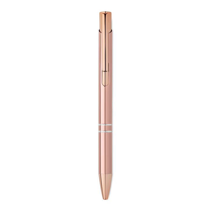 Ручка шариковая, бежево-красный-3