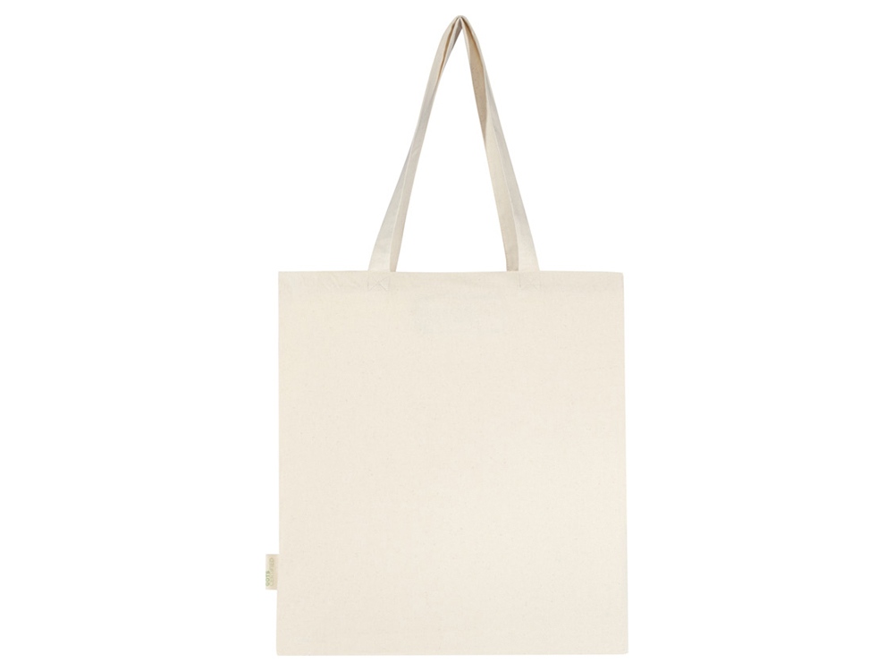 Orissa эко-сумка из органического материала GOTS с полной ластовицей, 180 г/м², 14 л - Натуральный-2