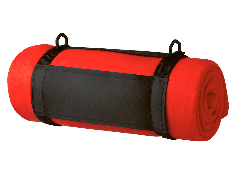 Плед Нежность с плечевым ремнем, красный-4