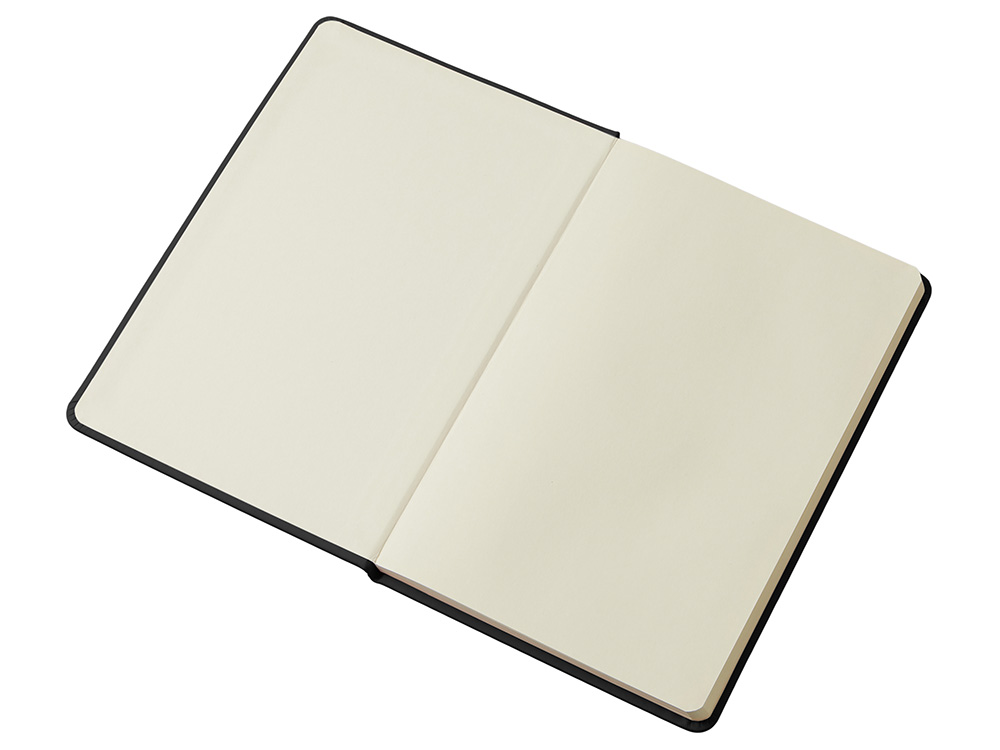 Блокнот в твердой обложке A5 Виспи в клетку, черный-2