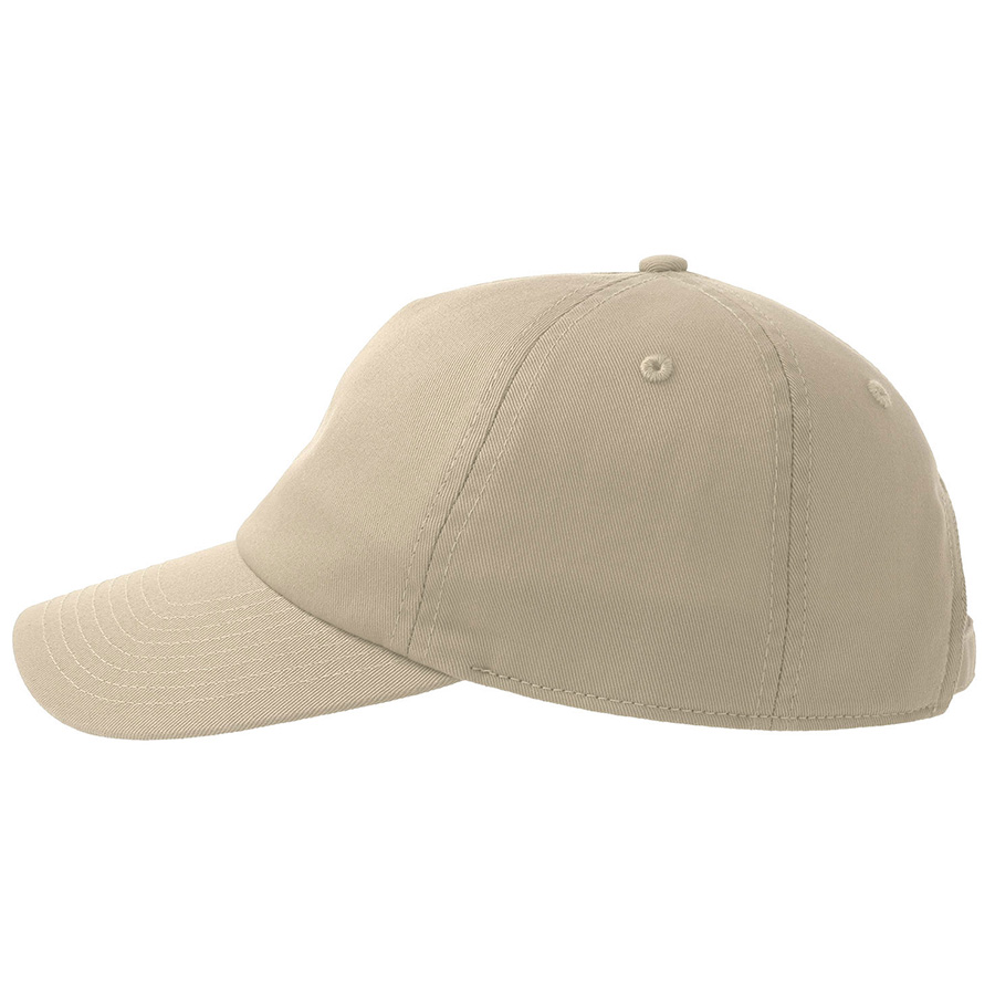 Бейсболка DAD HAT-S, 6 клиньев, металлическая застежка, песочный-1