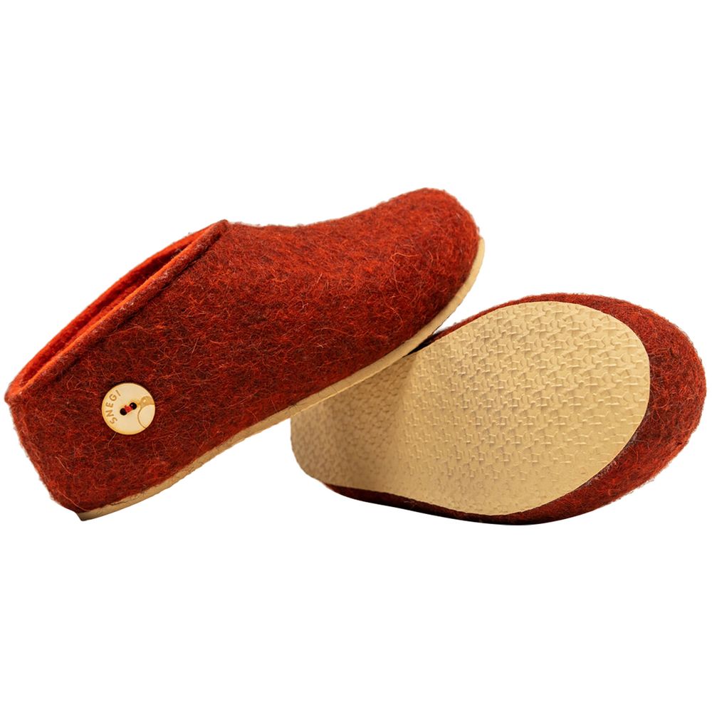 Домашние валенки Cant, красно-коричневые (терракот)-2