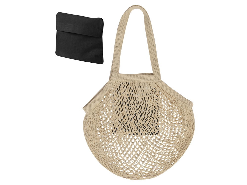Сетка для шопинга Mesh, натуральный/черный-0