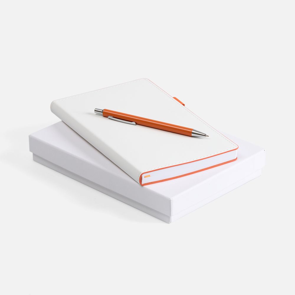 Набор White Shall, бело-оранжевый-0