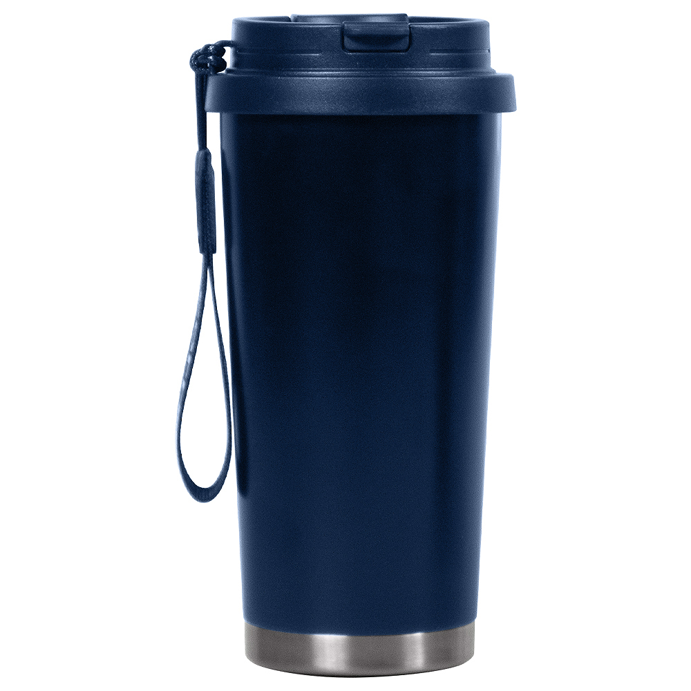 Термокружка Cosmostar, Темно-синий / серебро-5