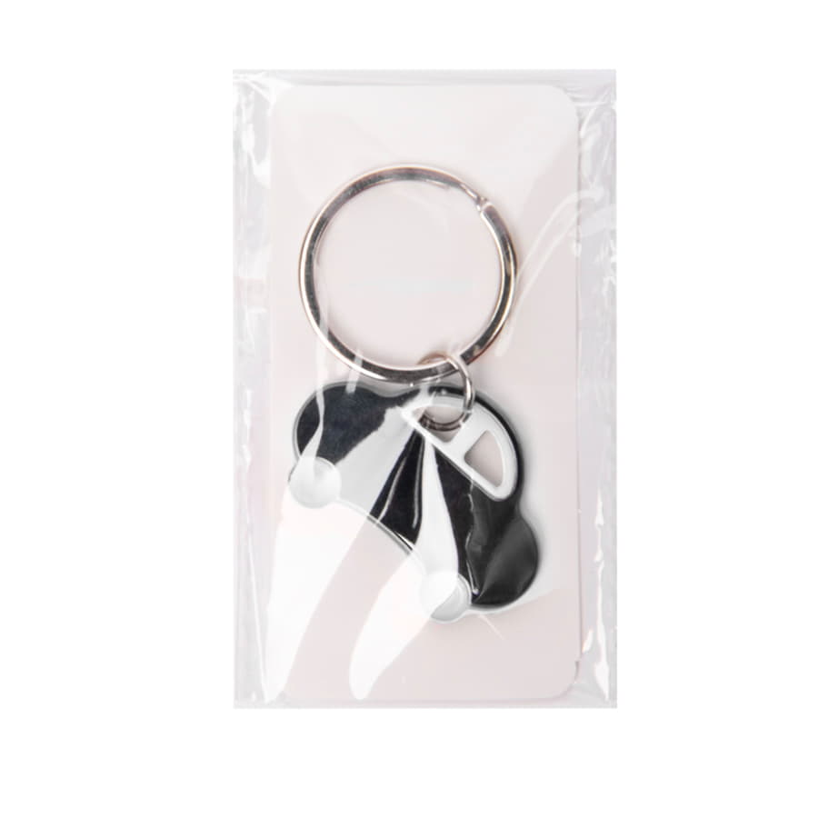 Брелок TONER CAR; 4,2 x 3 x 0,4 см; белый; металл/пластик, черный, белый-1