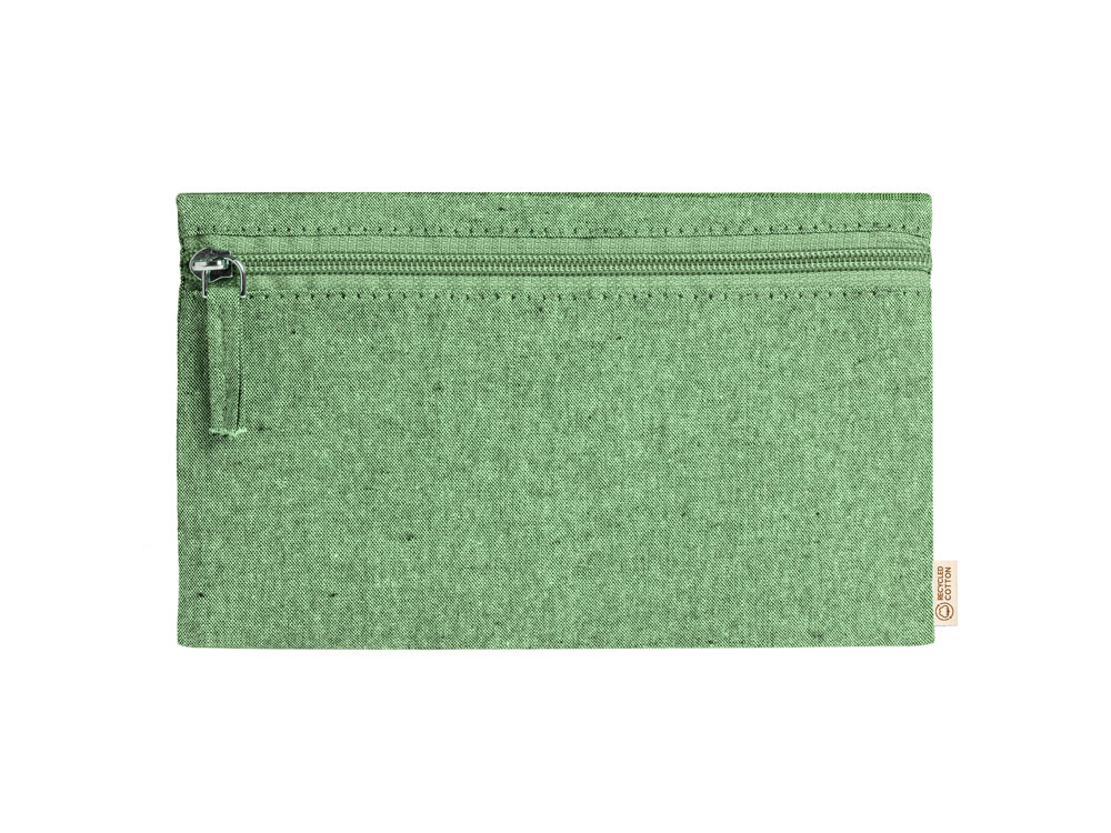 Универсальная косметичка REMO из переработанного хлопка, папоротниковый-0