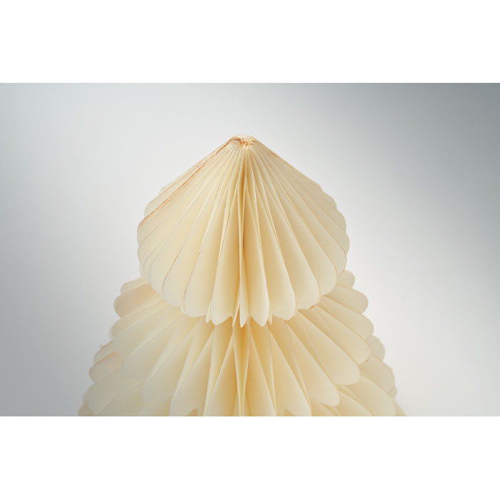 Paper Xmas tree decoration, бежевый-1