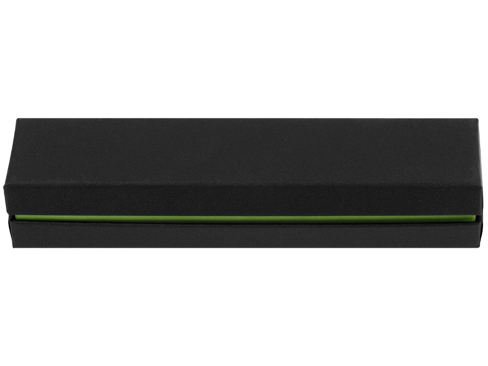 Футляр для 1 ручки Bloom, черный с зеленым яблоком-3