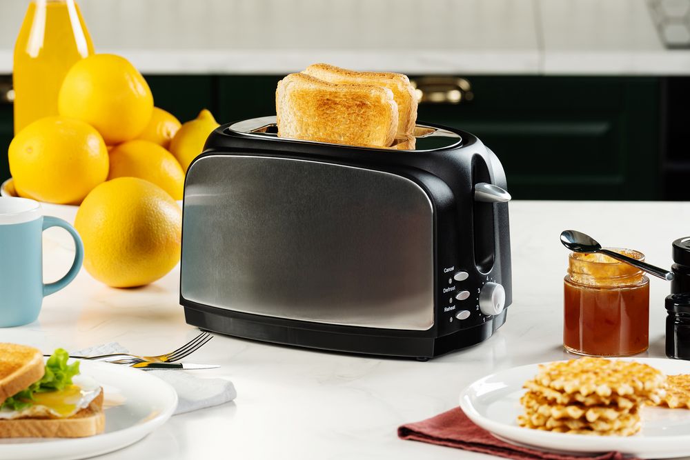 Электрический тостер Postre, серебристо-черный-3