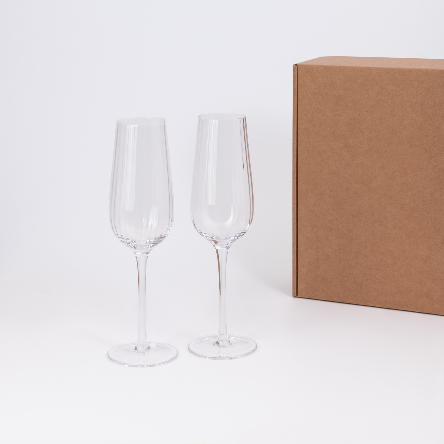 Подарочный набор 2 бокала для шампанского Blanche-1