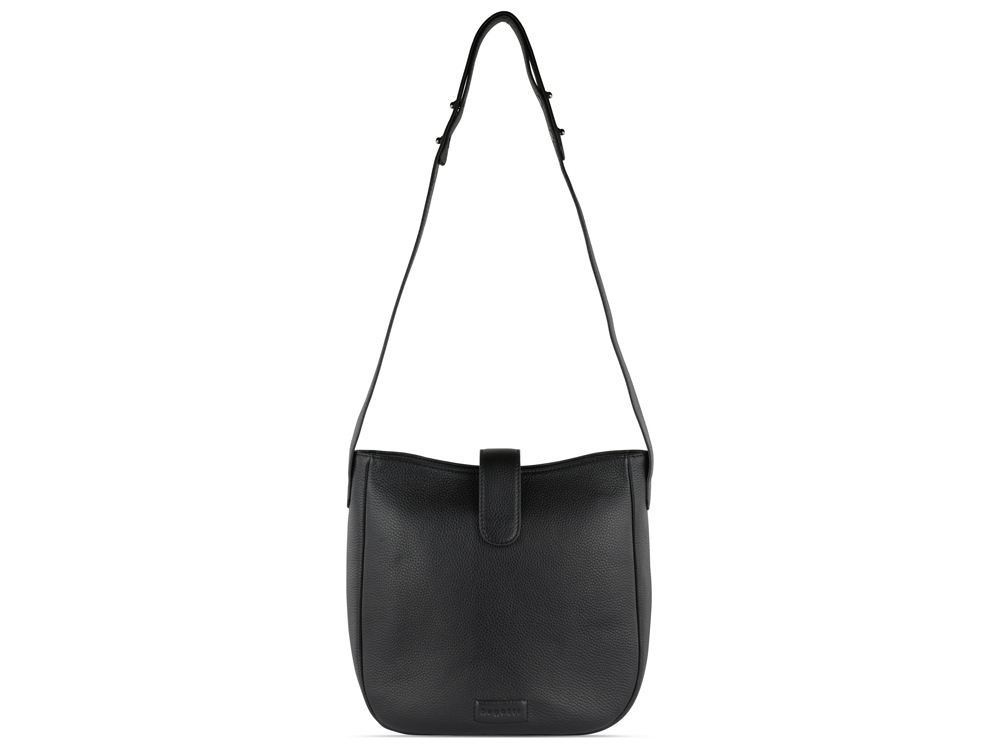 Сумка женская BUGATTI Elsa, чёрная, воловья кожа/полиэстер, 29х8х27 см-2