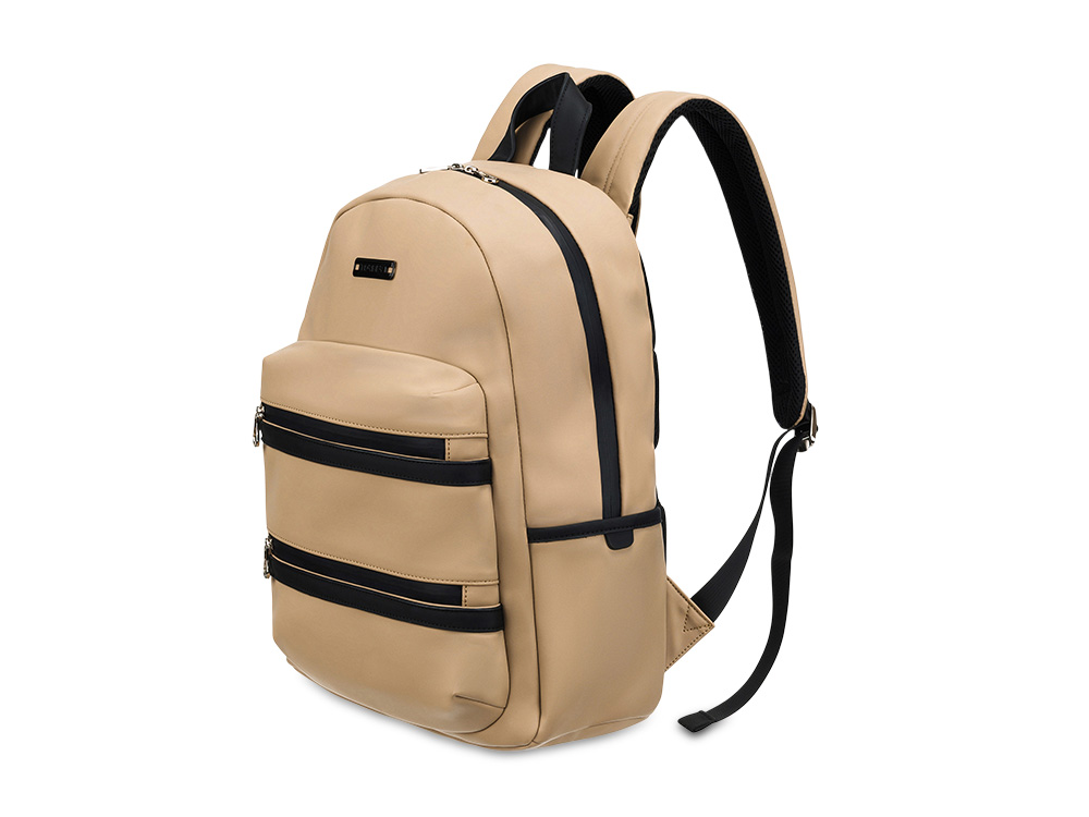 Рюкзак TORBER НОВА с отделением для ноутбука 14.1, бежевый, полиэстер, 31,5 х 12,5 х 39,5 см-1