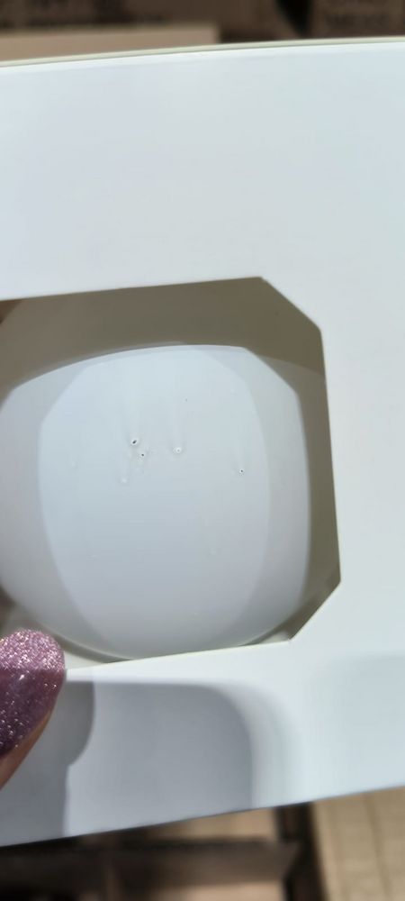 Оформительский шар Finery, 10 см, матовый белый-3