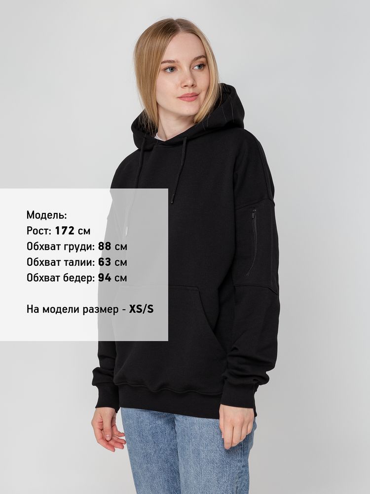 Худи унисекс Hand Some, черное-3