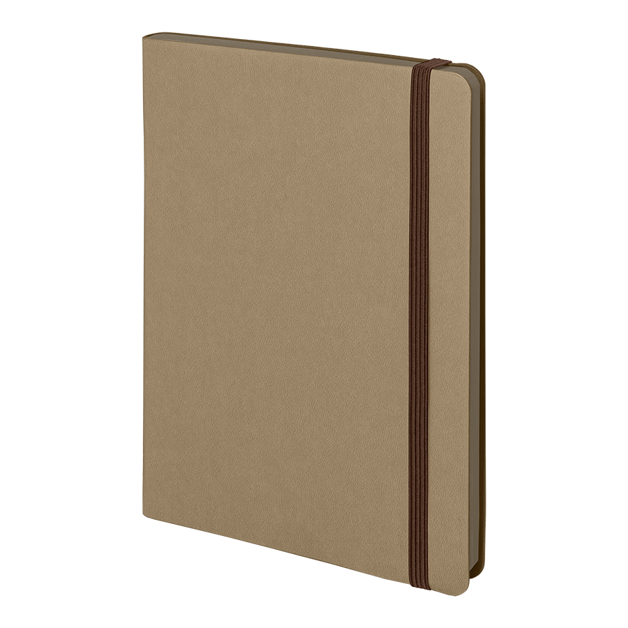 Ежедневник недатированный Shady, А5,  светло-коричневый, кремовый блок в линейку, коричневый обрез, светло-коричневый-0