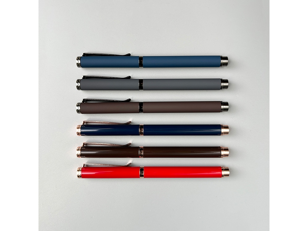 Ручка металлическая шариковая Venezia Pragmatico софт-тач, коричневый-7