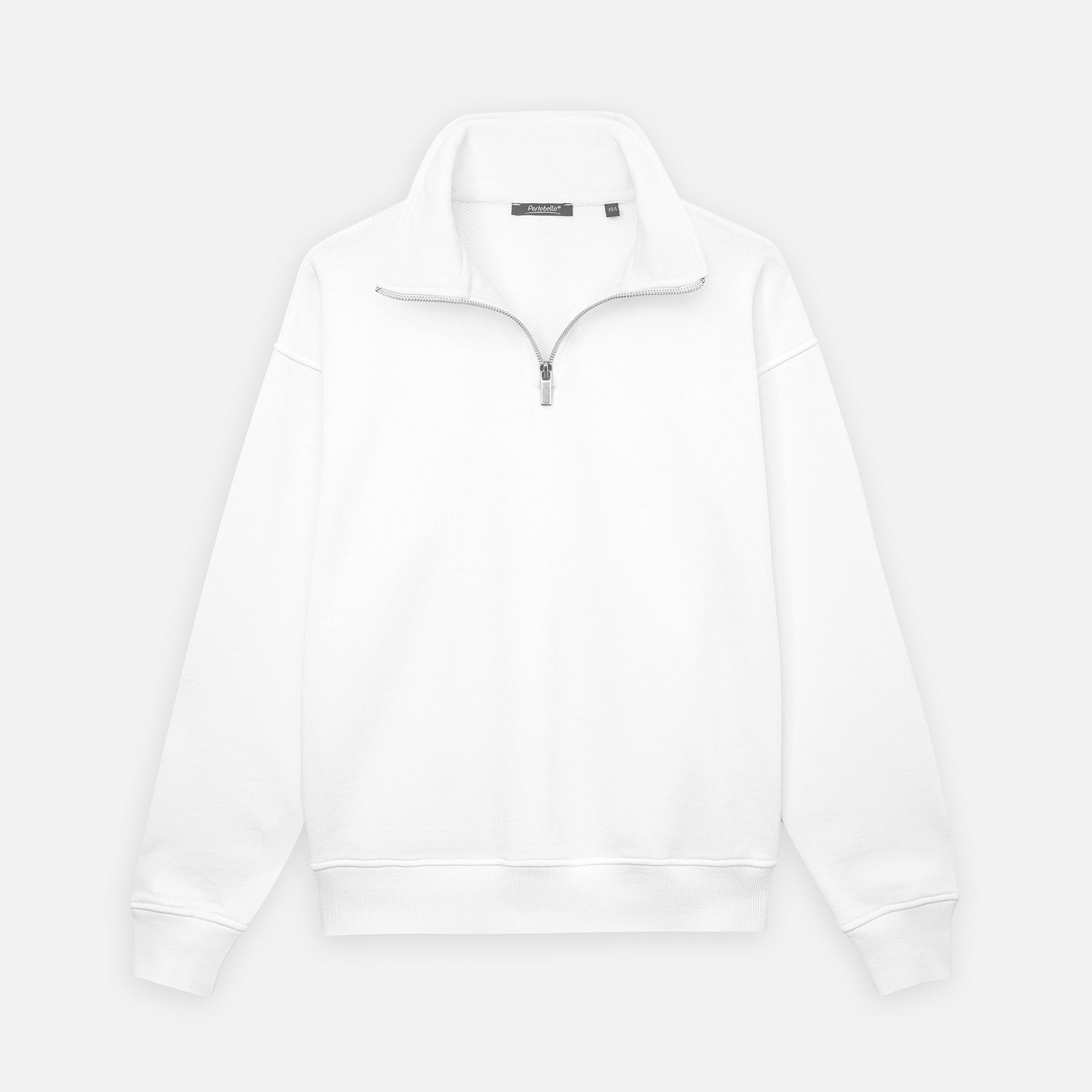 Толстовка на молнии унисекс Флоу (Flow), белая-7