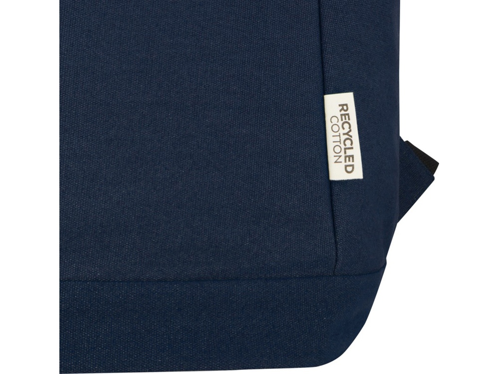 Рюкзак для ноутбука 15,6 дюймов с защитой от кражи Joey объемом 18 л из брезента, переработанного по стандарту GRS, темно-синий-6