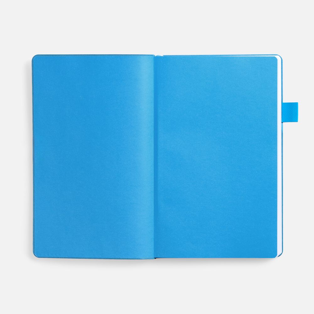 Ежедневник White Shall, недатированный, бело-голубой-2