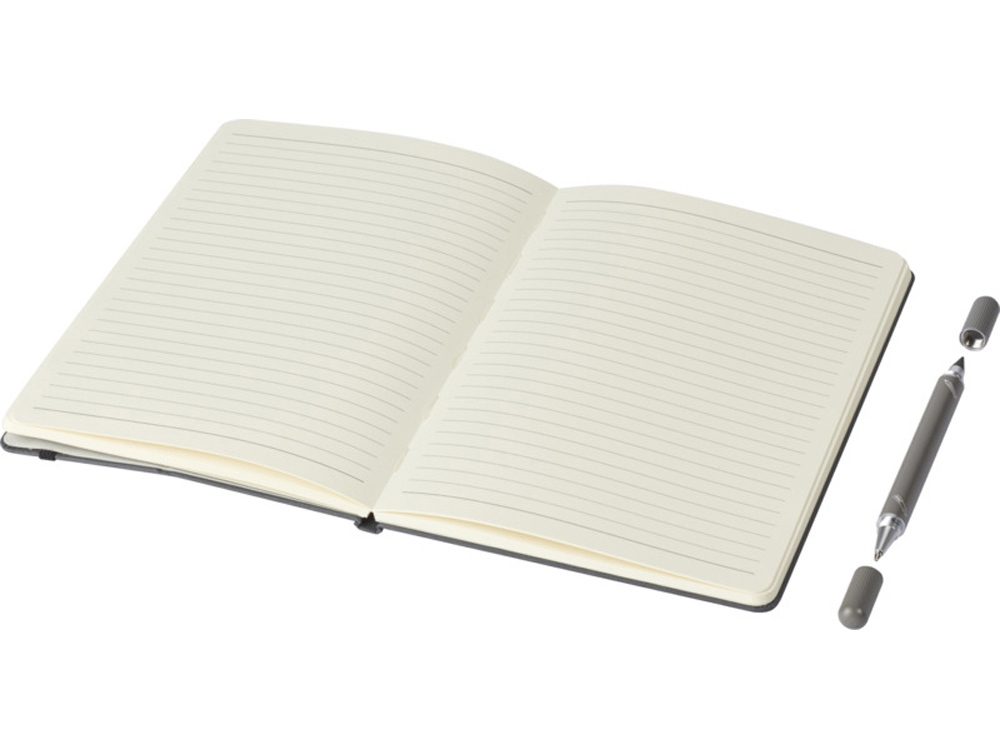 Skribo набор из шариковой ручки и блокнота - Серый-3