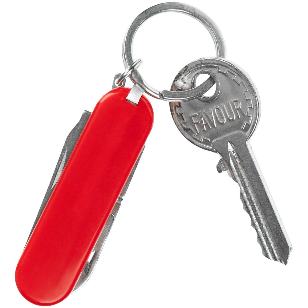 Нож-брелок Clasp, красный-4